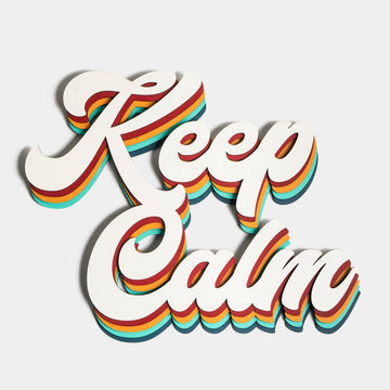 Keep Calm | Ahşap Dekoratif Tablo
